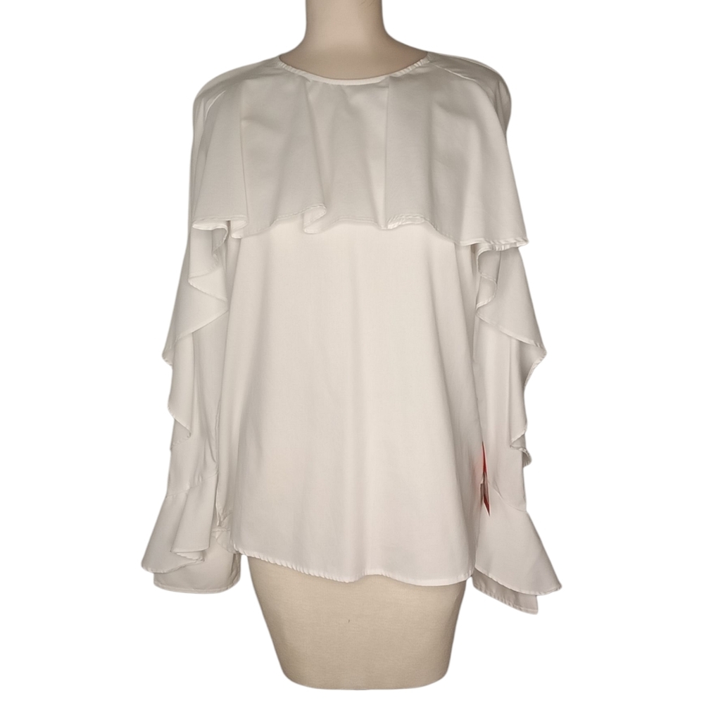 Veronica Beard Ruffle Blouse NWT